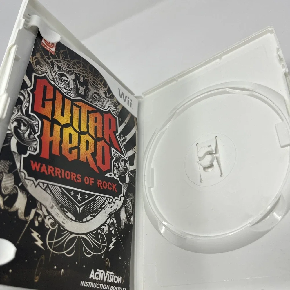 Guitar Hero Warriors of Rock (Nintendo Wii, 2010) Manual & Case Only ~ No Game
